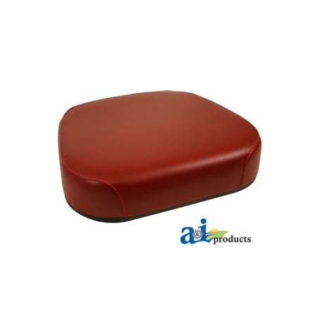 A & I Products Bottom Cushion, Steel, CRANBERRY VINYL 18" x19" x4" A-159859A-S3